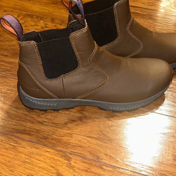 Men Columbia Landroamer  Espresso II Warp Red Scout Leather new in box Size 11.5 - Picture 7 of 10